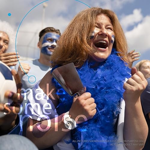 Miniatura 4 de Paquete de 2 campanas de acero de 10 pulgadas  fabricantes de ruido con asas. Campana de animación, juegos de fútbol, eventos. Campanas de mano
