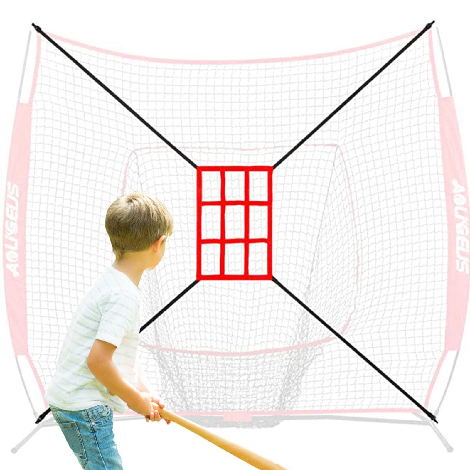Filet d'entraînement de baseball avec cadre multisport