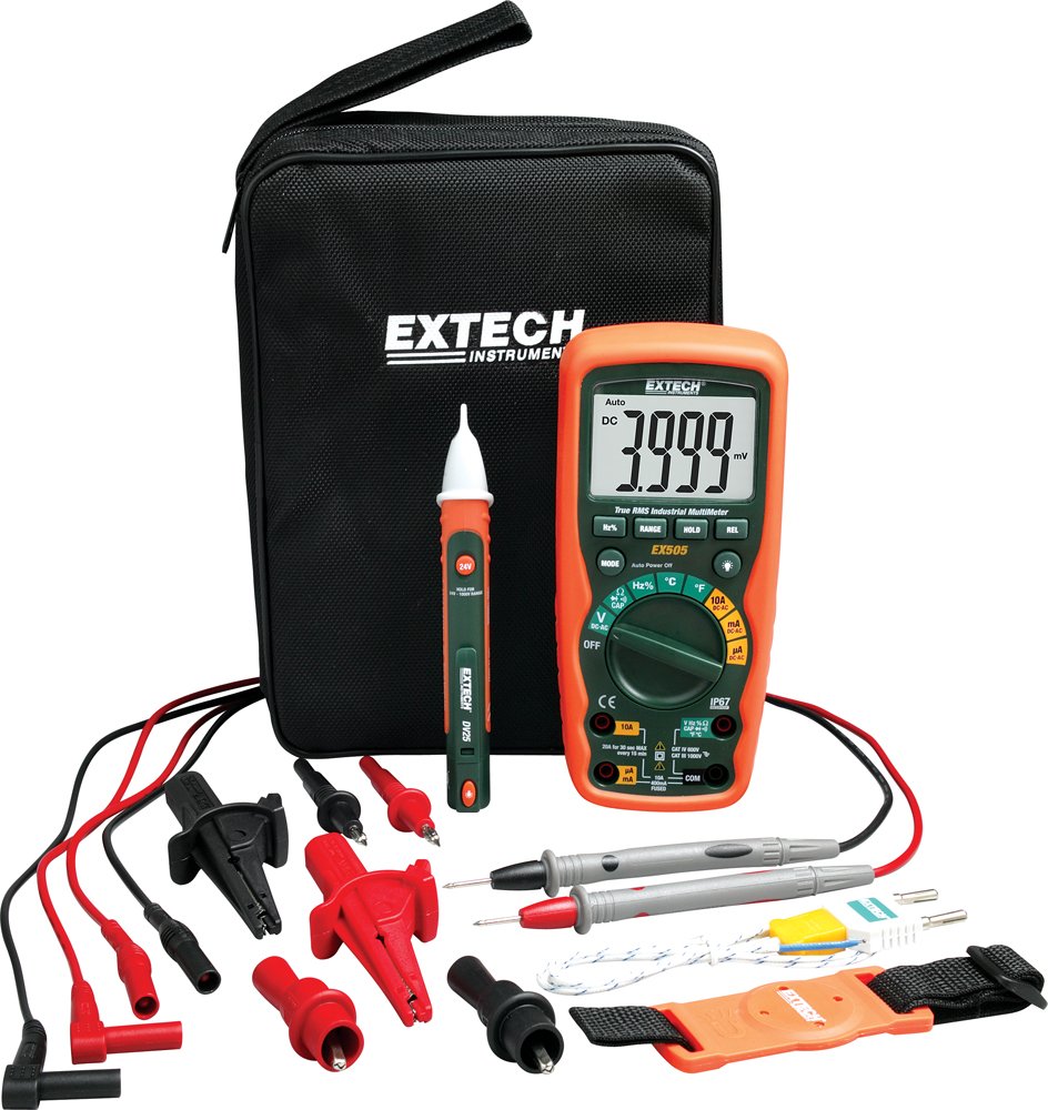 ExtechEX505-K Heavy Duty Industrial MultiMeter Kit