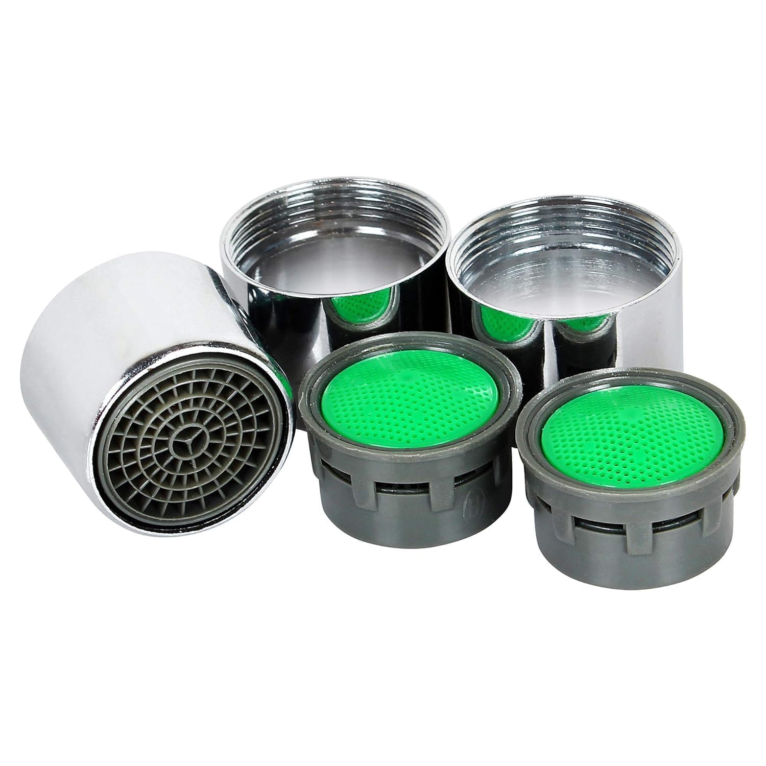 Brass Regular 22 mm Water Tap Aerator | Foam Flow | Standard Size | Female-Inner Thread | Green | Set of (5) (B0D1KW8LD9) Amazon Price History, Amazon Price Tracker