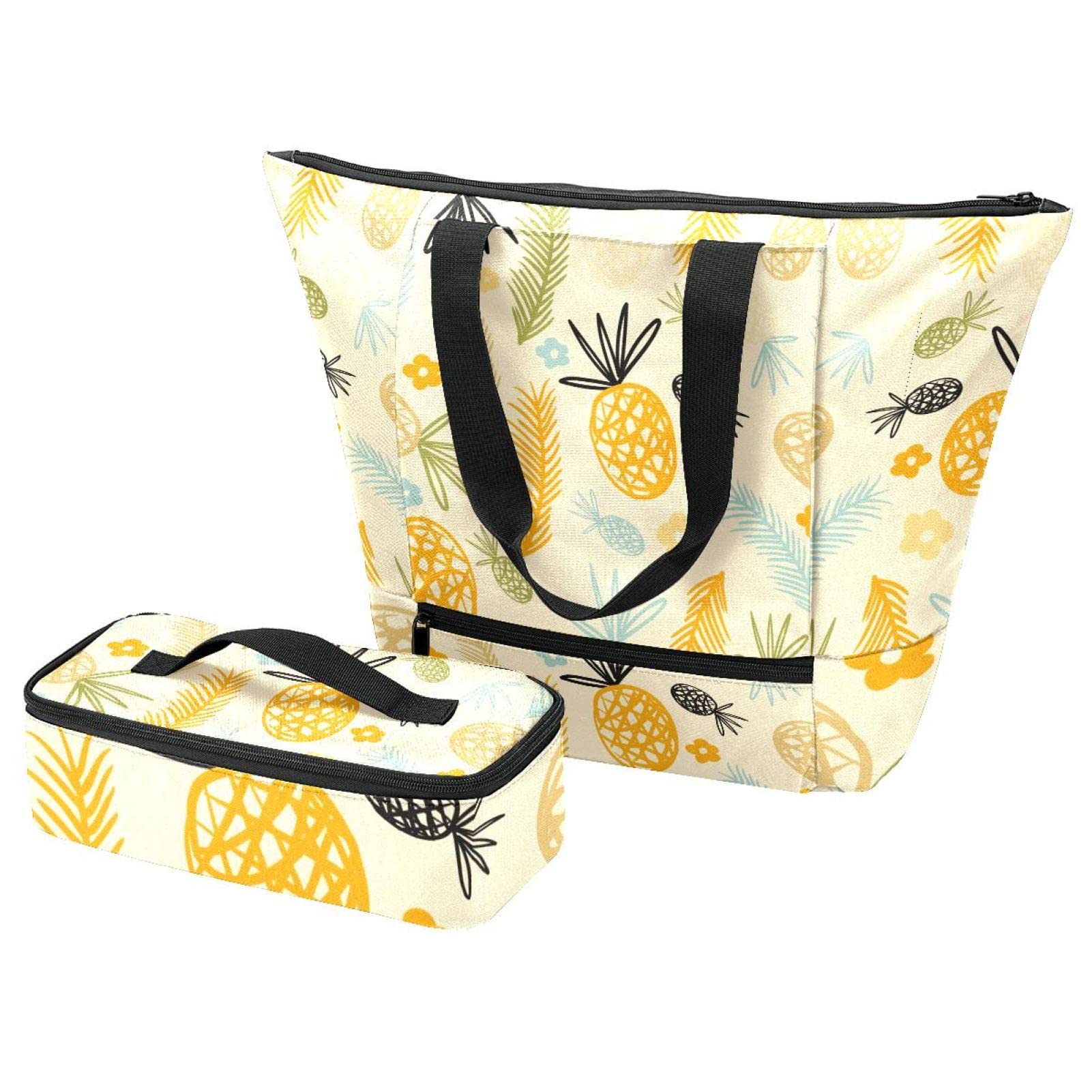 Sac fourre-tout et boîte à déjeuner isotherme à grande capacité pour repas chauds