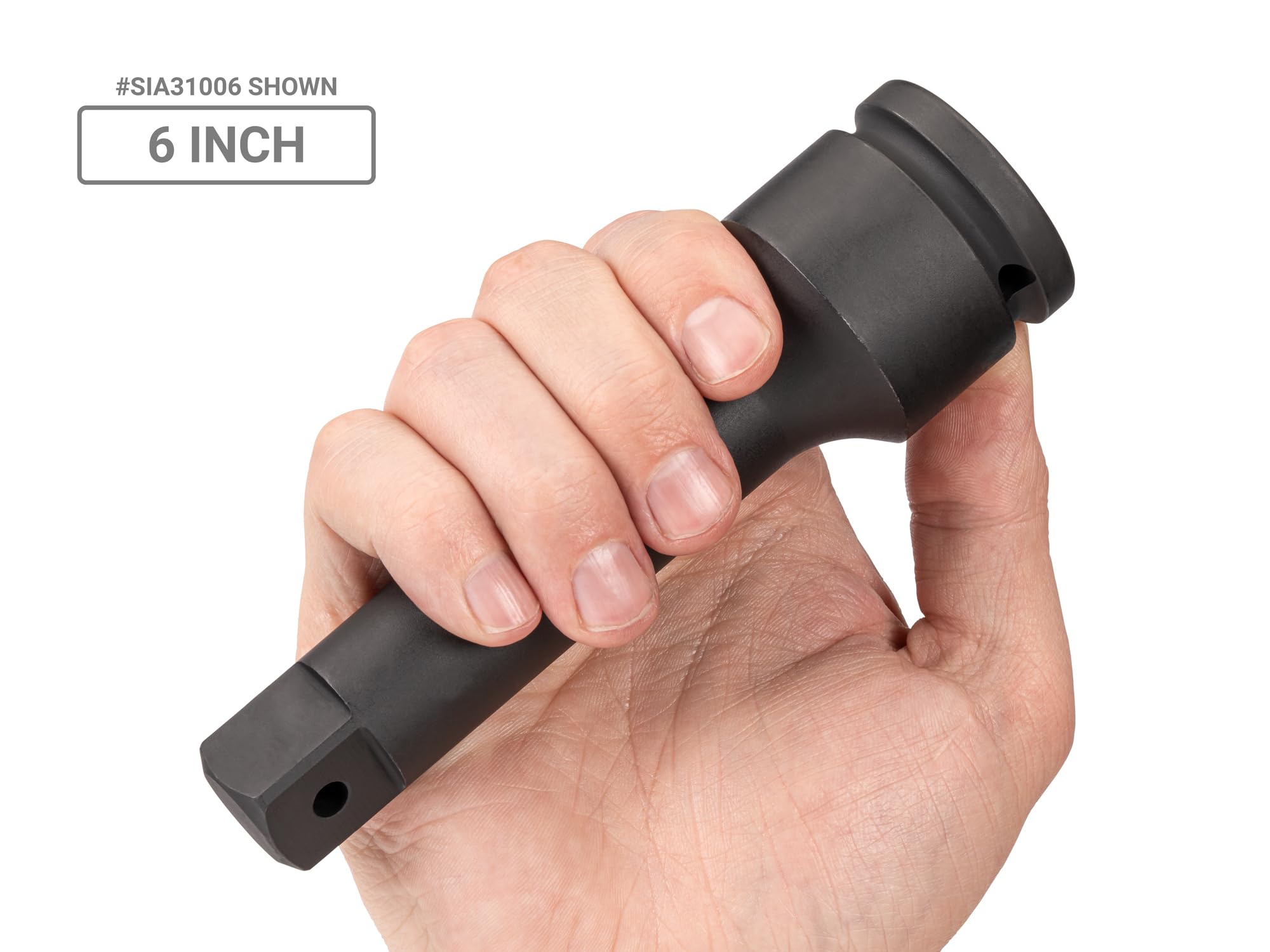 TEKTON SIA93005 - Juego de accesorios de accionamiento de 3/4 pulgadas, 5 piezas (orificio pasante, retención de bola)