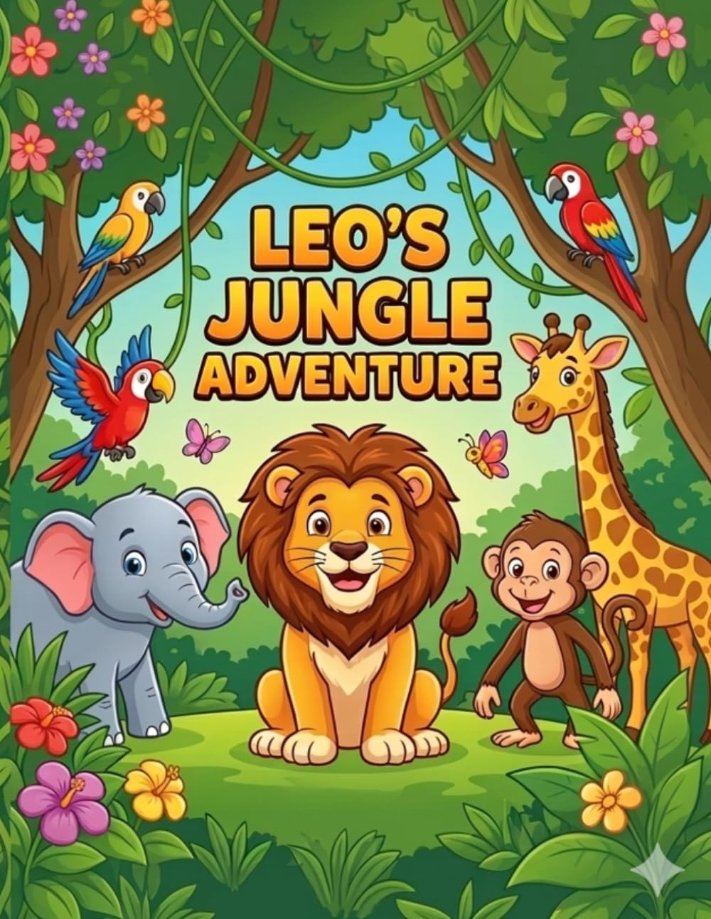 Leo's Jungle Adventure: A Fun Preschool Activity Book with Letters, Numbers, Counting, Shapes, Colours and Emotional Learning