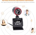 Computer Webcam, HD Web Camera USB2.0 PC Computer Webcam with Built-in Sound Absorption Microphone for Computer PC Laptop Desktop