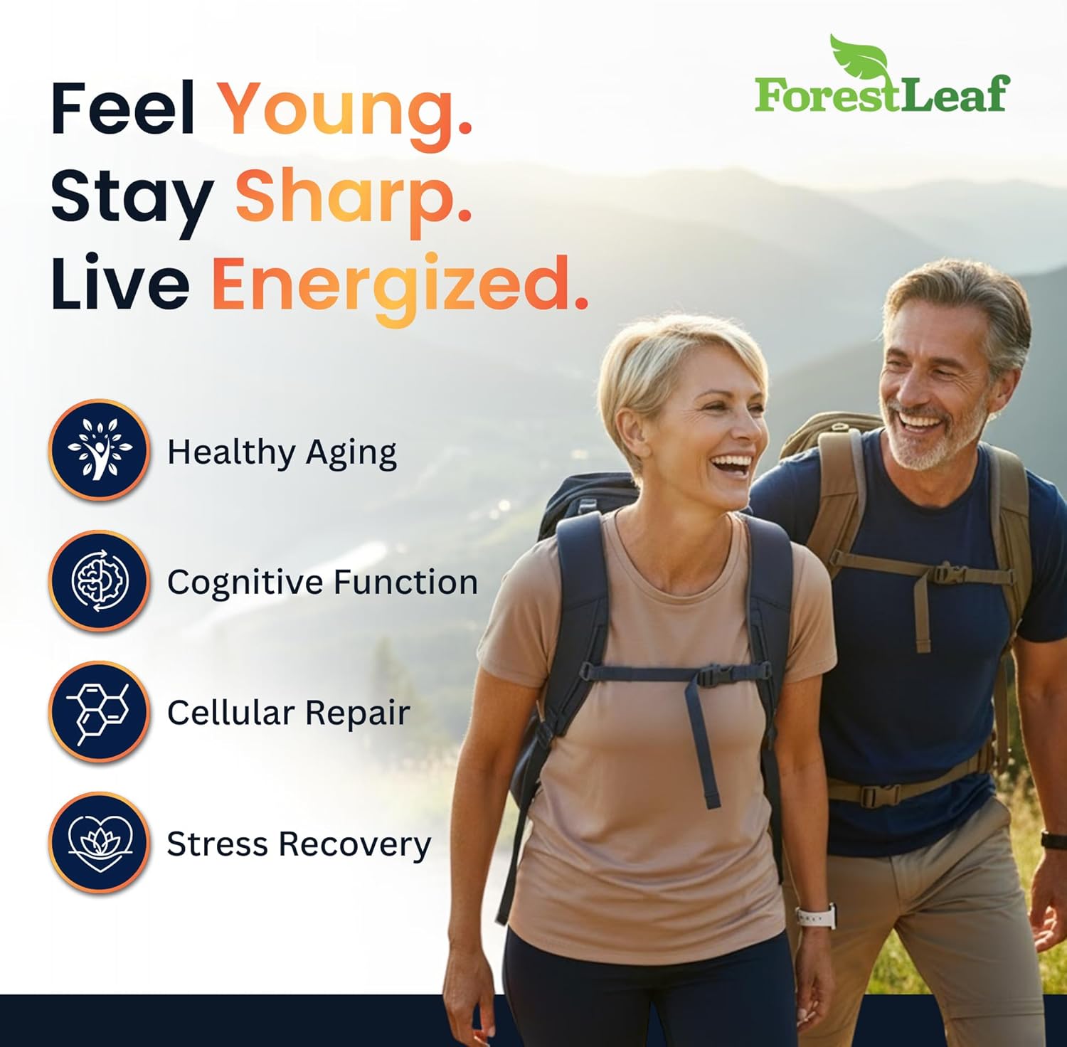 ForestLeaf NAD Resveratrol Capsules, Liposomal NAD Supplement for Women and Men with D-Ribose and Pomegranate, NAD+ for Energy, Focus and Anti-Aging Support, NMN Supplement Alternative (60 Caps) - Image 3