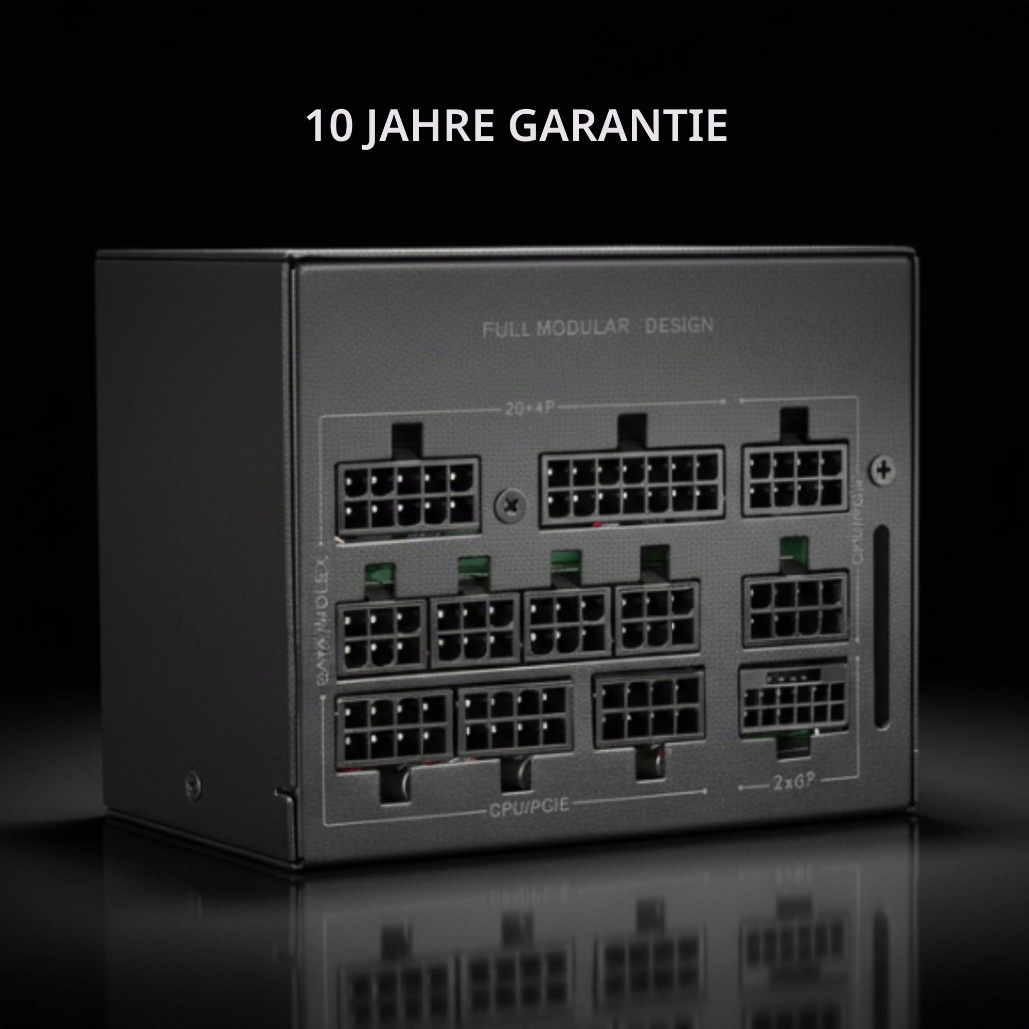Mars Gaming MPB750PSI, PC-Netzteil Full Modular 750W, 10 Jahre Garantie, 80Plus Gold 90%, Lüfter SI Extreme Silence, Technologien AI2-RPM, DC-DC und SMD, ATX 3.1 und PCIe 5.1 Schwarz