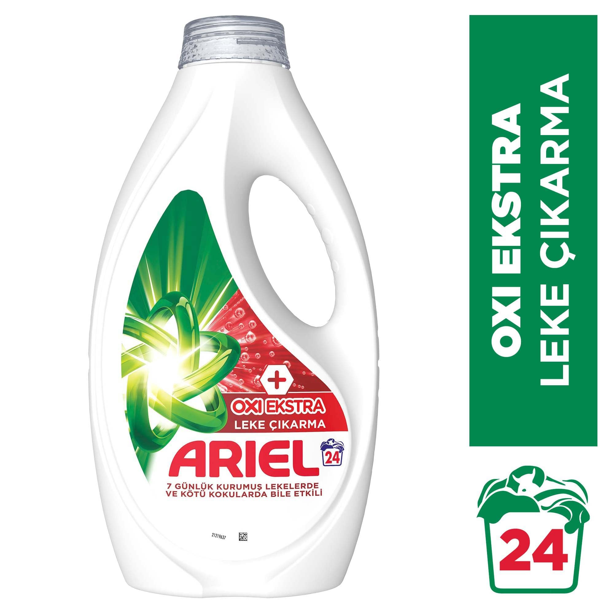 Ariel Oxi Extra Leke Çıkarma Sıvı Çamaşır Deterjanı 24 Yıkama (3 paketi)