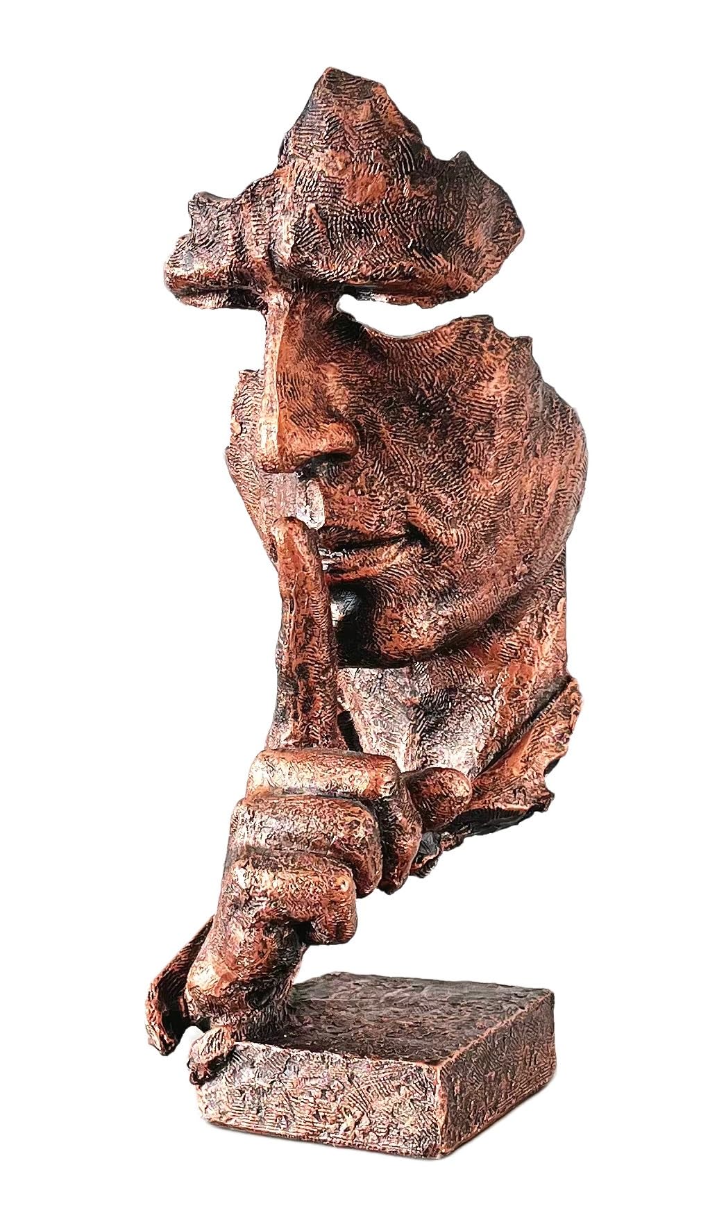 Amazon.co.jp: 抽象彫刻 顔像 職人手芸 思考の像 静かな彫刻 (銅