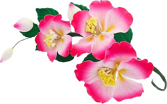 Global Sugar Art Camellia & Orchid Sugar Cake Flowers Spray, 1 Count by Chef Alan Tetreault