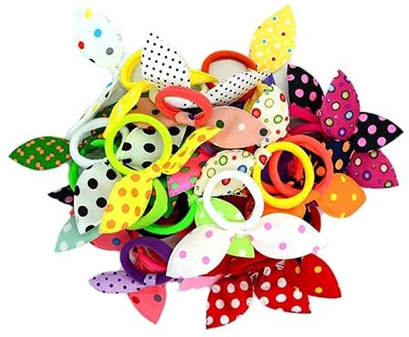 GIRLYZ ATTIRE Rabbit Ear Hair Tie Rubber Bands Style Ponytail Holder for Girls (Multicolor) (Pack of 60) (B09VDQS4P1) Amazon Price History, Amazon Price Tracker