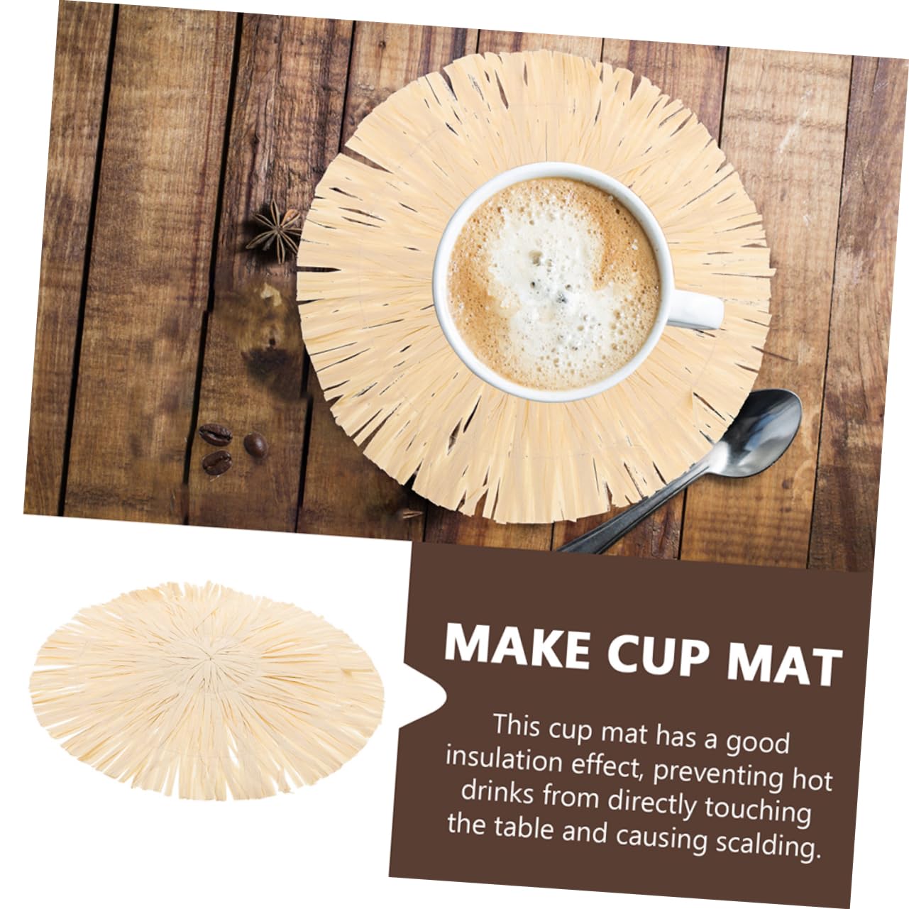 Tovagliette e Sottobicchieri in Raffia Decorazioni Tavola con Foglie Monstera e Palm Resistenti e Leggere per Cucina e Pranzo Design e e Festa