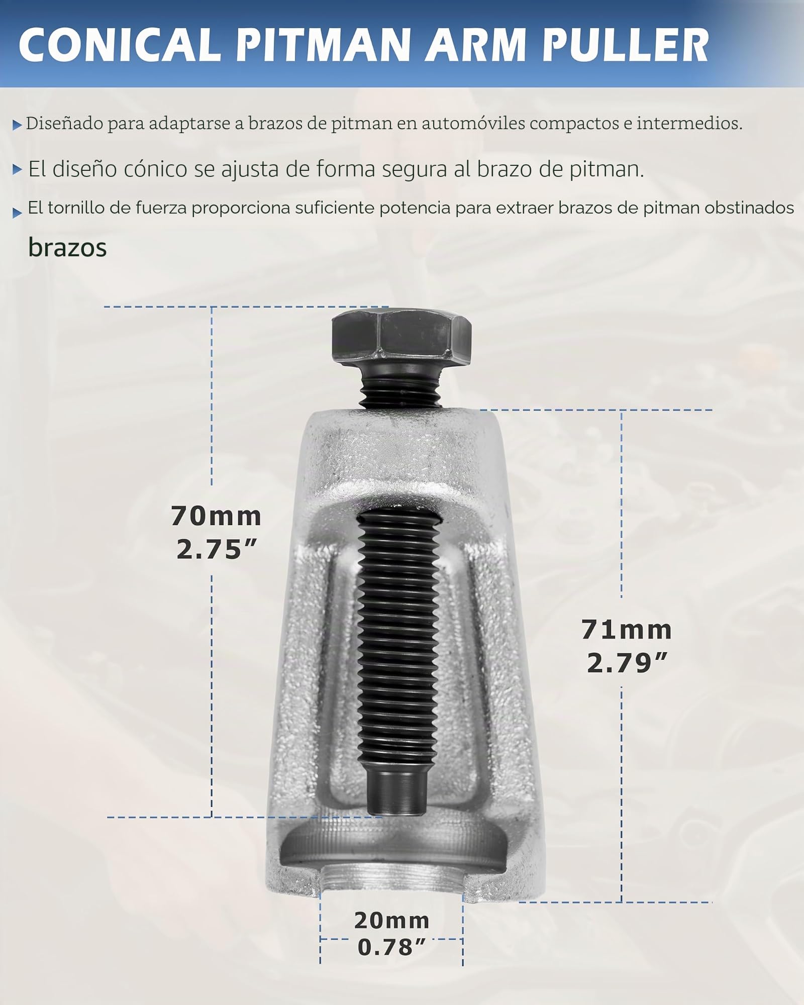 DAYUAN Juego de 3 piezas: extractor de rótula, extractor de terminal de dirección, extractor de articulación esférica, herramienta