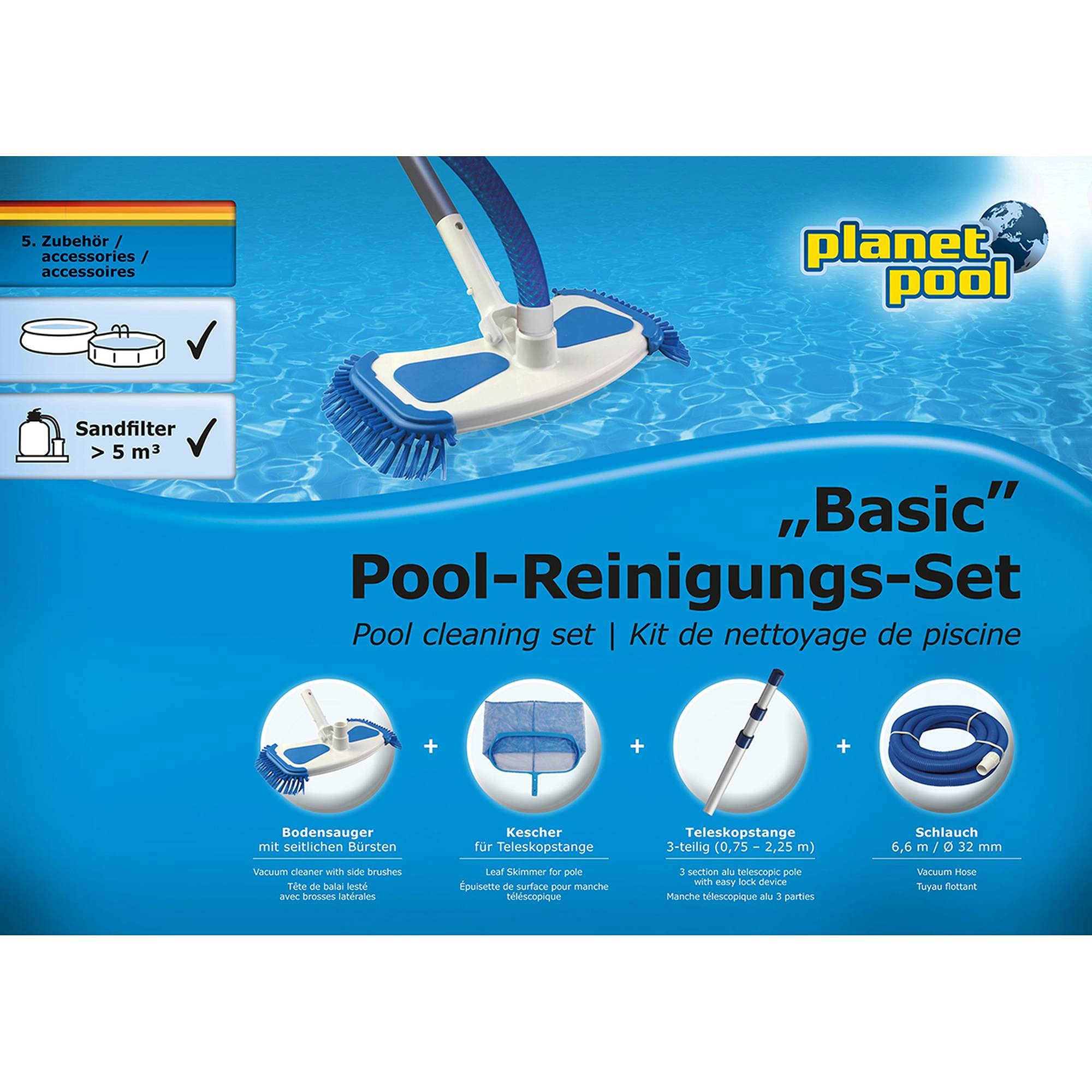 Planet Pool Pool-Reinigungsset groß