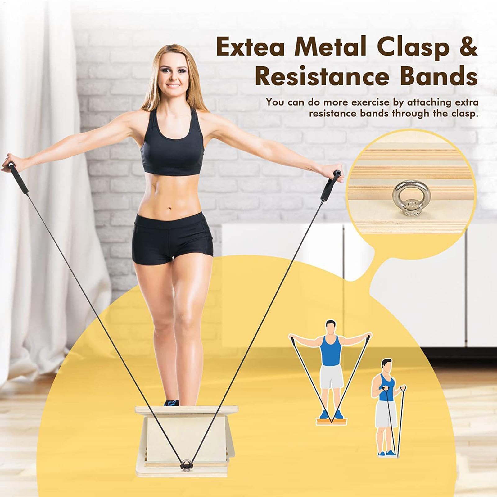 Tavola inclinata regolabile in legno – colore legno antiscivolo incline stretch, barella polpaccio squat board, recupero lesioni attrezzature pieghevole per stretching per palestra domestica | stretch, barella polpaccio squat board, recupero lesioni attre