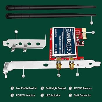 Amazon.com: FebSmart Wireless N 2.4GHz 300Mbps PCIE Wireless