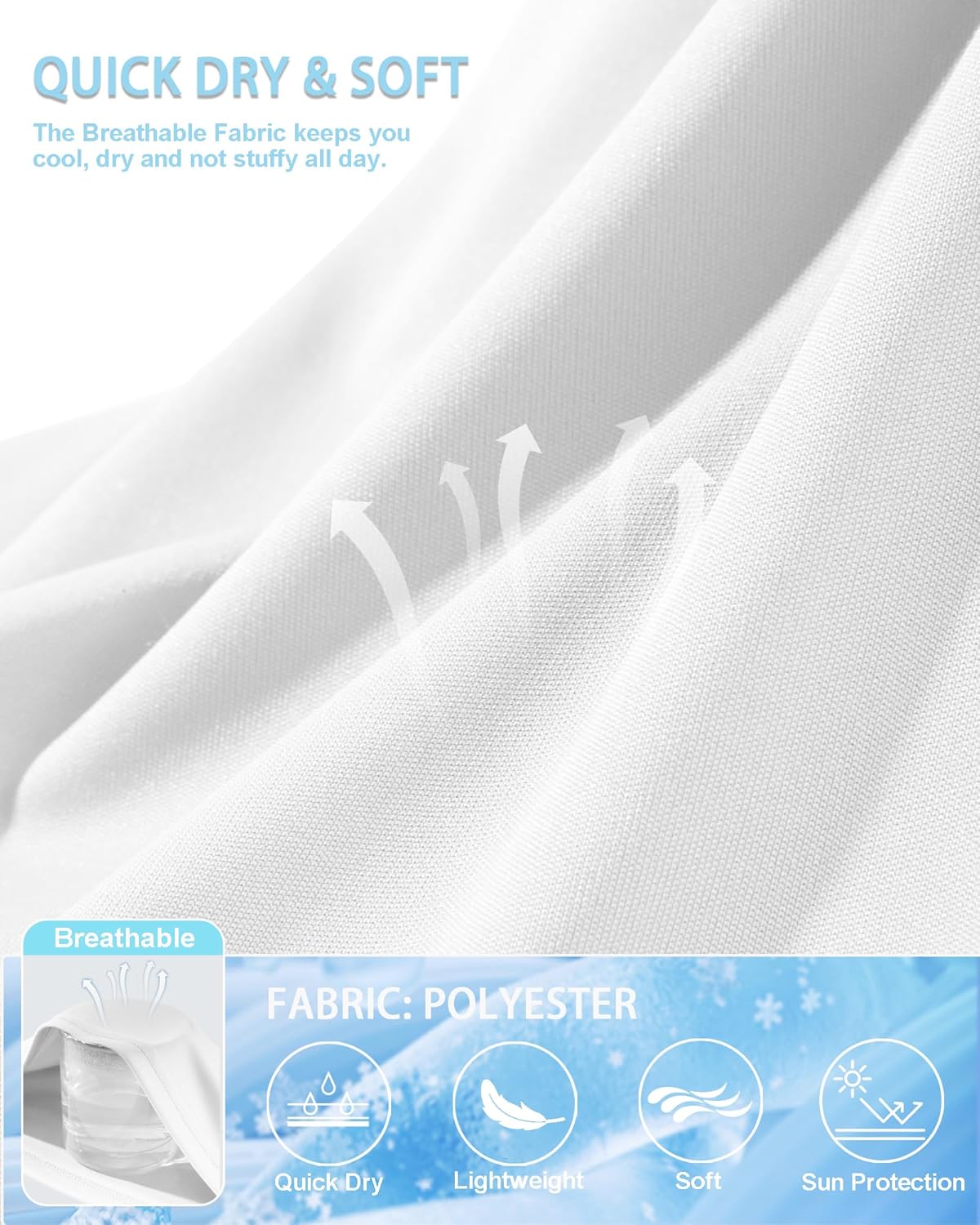 Women's Short Sleeve T-Shirts UPF 50+ UV Protection Quick Dry Shirts for Workout Hiking Running Rash Guard Tops - Image 6