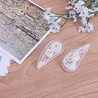 Vista 6 de Cinta de corrección linda, mini rodillo blanco borrador, papelería de oficina escolar, 2 uds