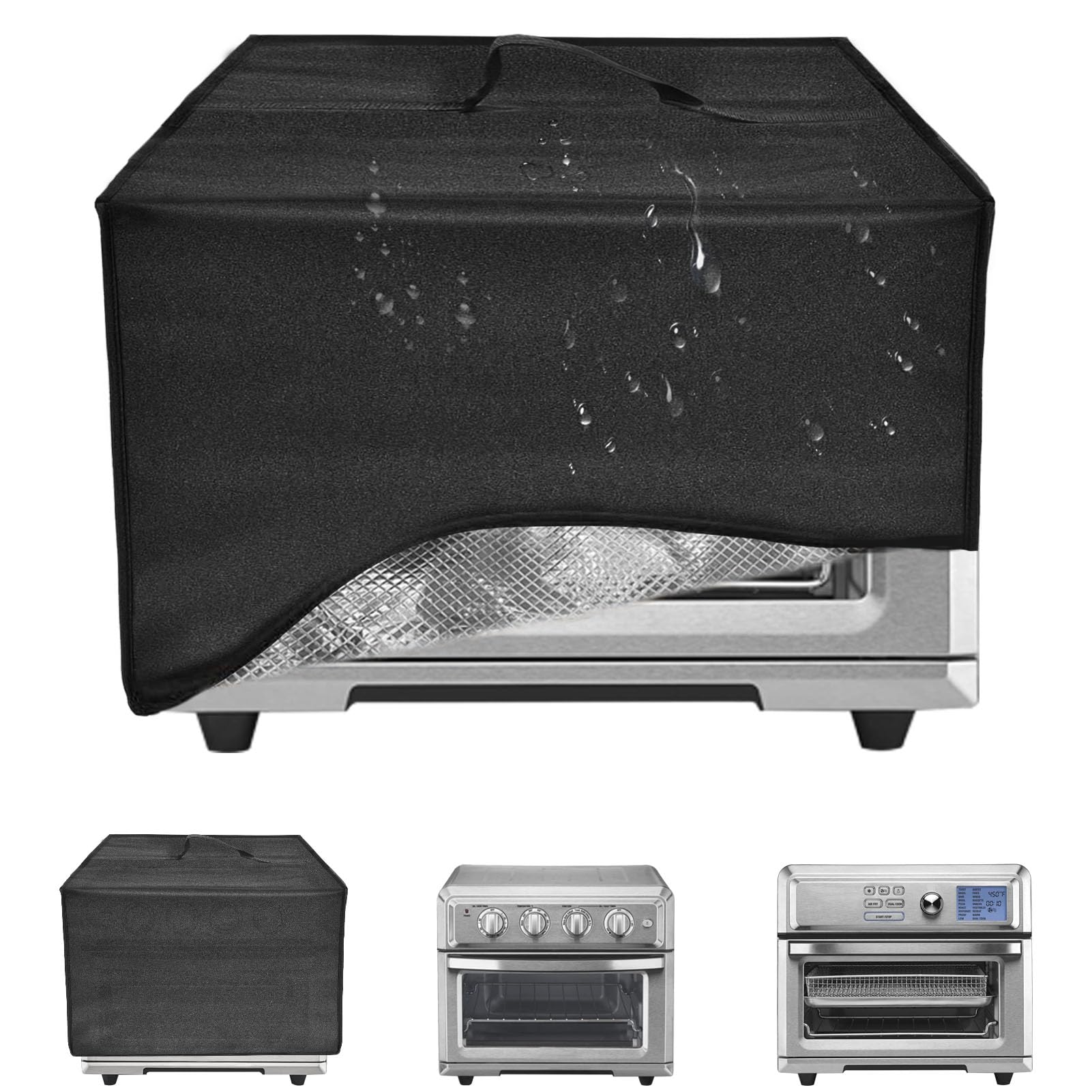 Toaster Oven Air Fryer Cover, Heat-Resistant Waterproof Dust-proof Kitchen Appliance Covers Compatible with Cuisinart TOA-60 65 70 Convection Toaster Oven Air fryer