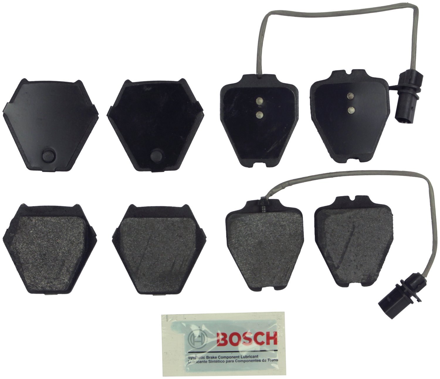 Bosch BE1324H Blue Disc Brake Pad Set with Hardware - FRONT — view 102