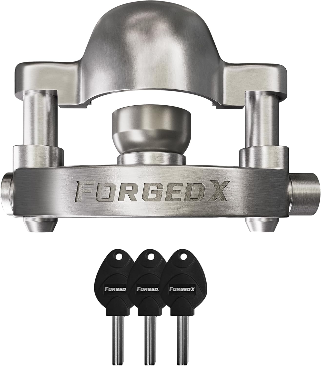 Stainless Steel Trailer Lock for 2" to 2-5/16" Couplers for Trailers, RVs, and Boats. (Made in The USA)