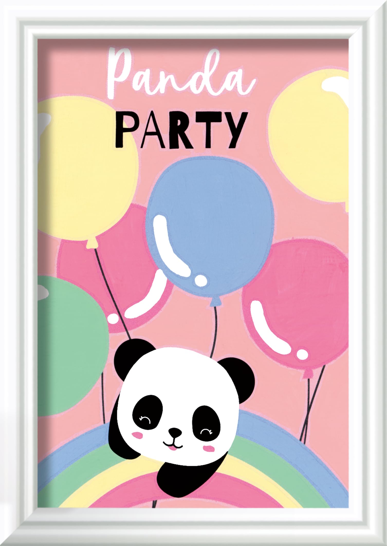 Ravensburger CreArt 20056 - Panda Party - Malen nach Zahlen für Kinder ab 7 Jahre, Malset mit Rahmen, Pinsel und Acrylfarben, Geschenk für Mädchen und Jungen