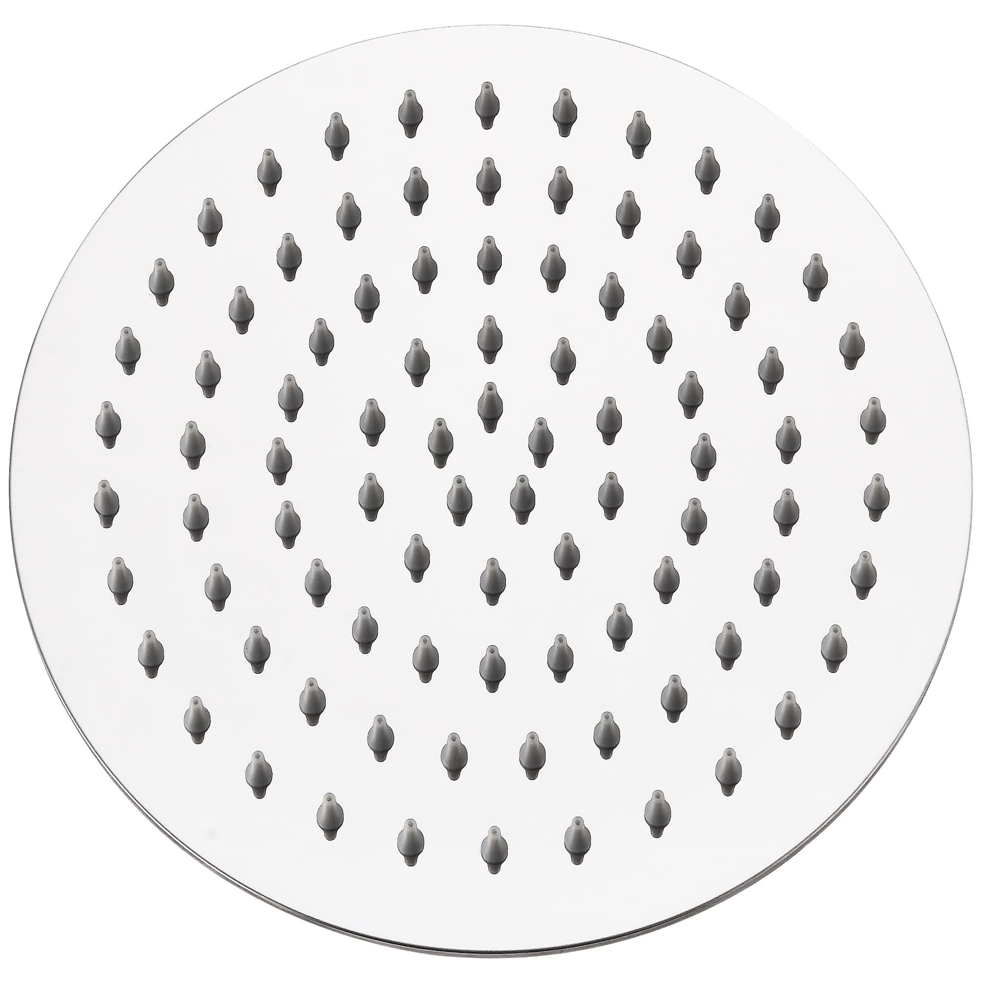 Soffione doccia rotondo Krobec da 8 pollici/20 cm, soffione doccia a pioggia, soffione doccia in acciaio inossidabile, acciaio inossidabile 304, girevole a 360°, facile da installare e pulire.
