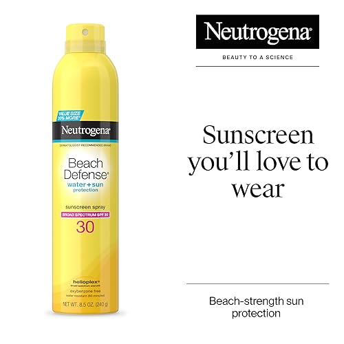 Miniatura 2 de Neutrogena Beach Defense - Protector solar en aerosol SPF 30, cumple con la Ley de Arrecife de Hawái 104, libre de octinoxatos y oxibenzona, amplio