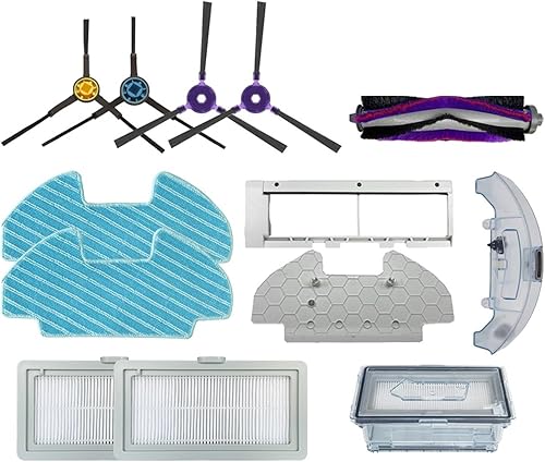 Miniatura 2 de Recambios Caja de polvo para tanque de agua, cepillo de rodillo, compatible con Midea I5C I5 VCR07 VCR08 Robot Aspirador Accesorios, Compatible con