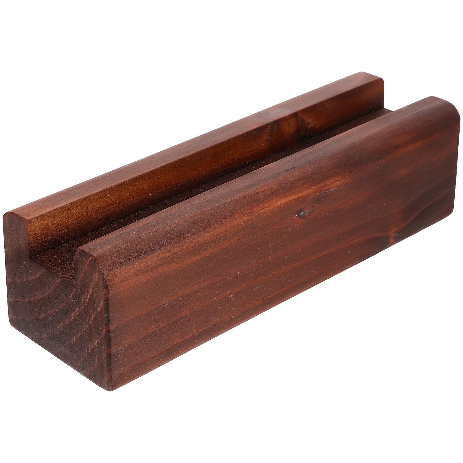 Support de miroir de sol stable en bois marron pour chambre élégante