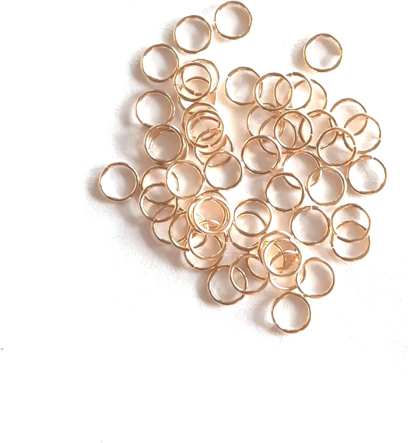 50pcs 14/20 Gold Filled Round Open Jump Rings 5.2MM OD, 4.0MM ID 22 Gauge by CRAFT WIRE