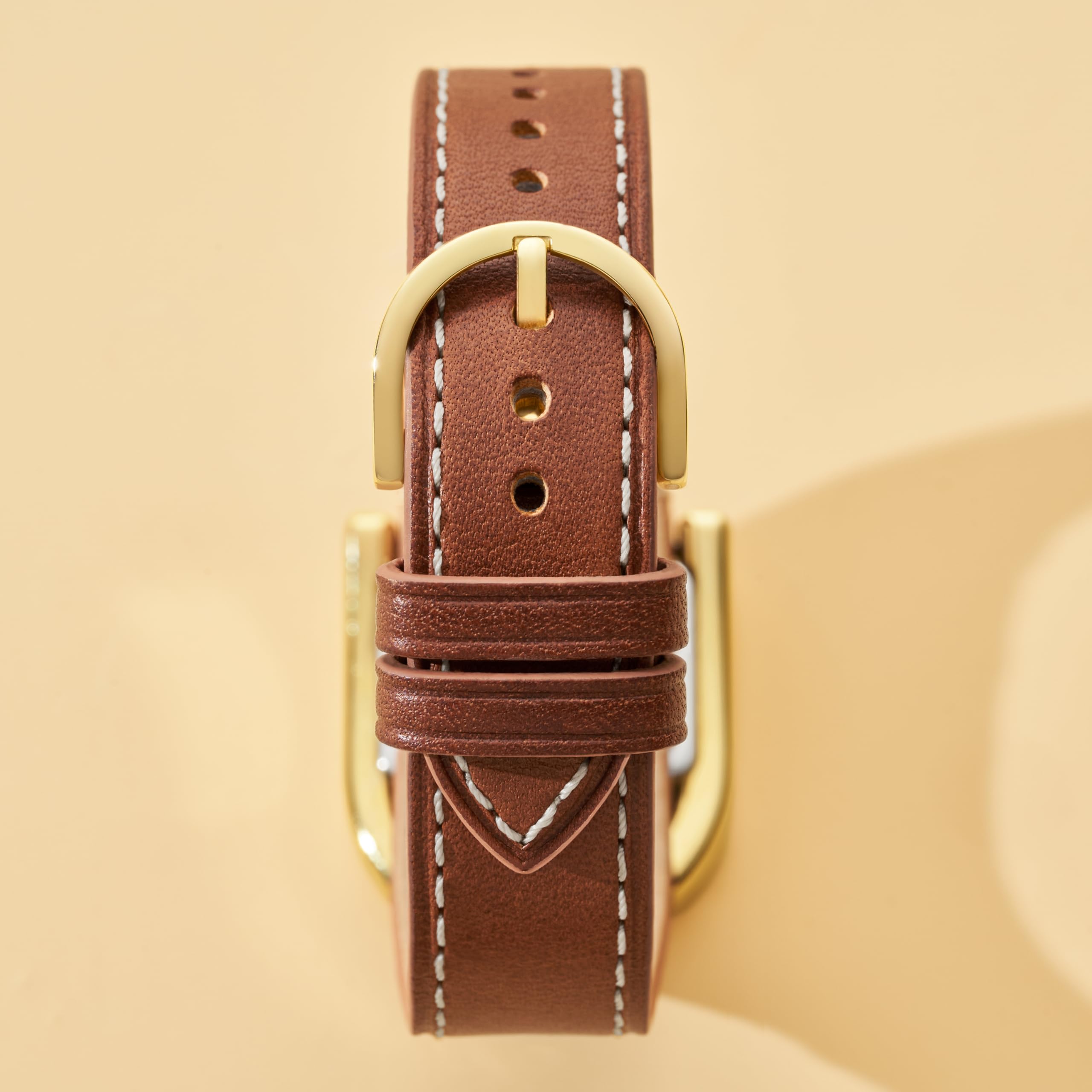 Fossil Women's Harwell Quartz Stainless Steel and Leather Three-Hand Watch