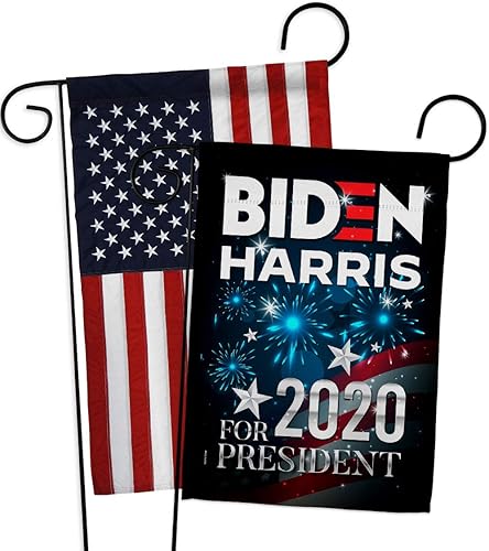 Biden Harris Flag President Garden Pack Patriótico Voto Demócrata Republicano Tea Party Estados Unidos American Election House Banner para regalo de