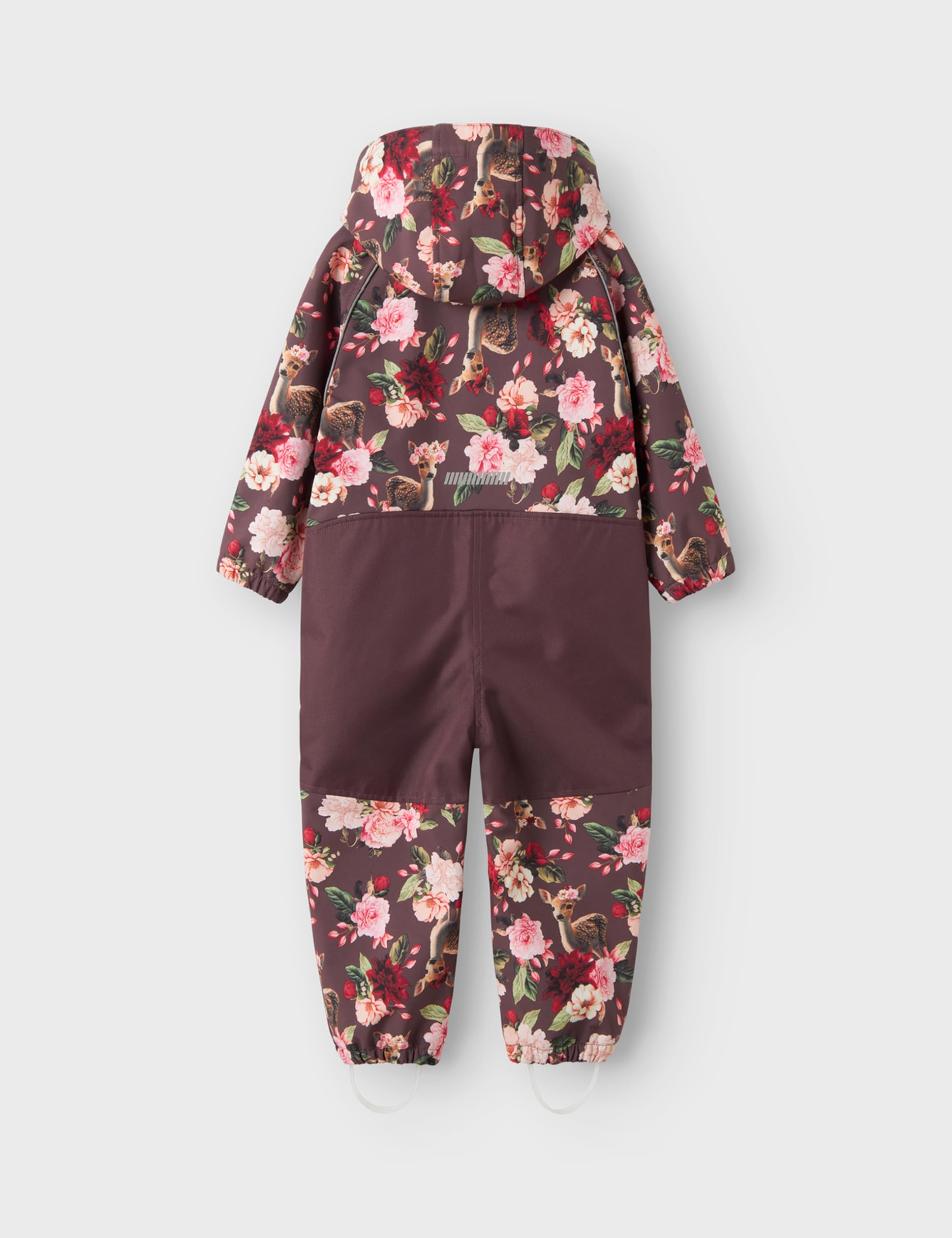 NAME IT Dziewczęcy kombinezon przeciwdeszczowy Nmfalfa08 Softshell Suit Aop1 Fo Noos, fioletowy, 80, liliowy, 80