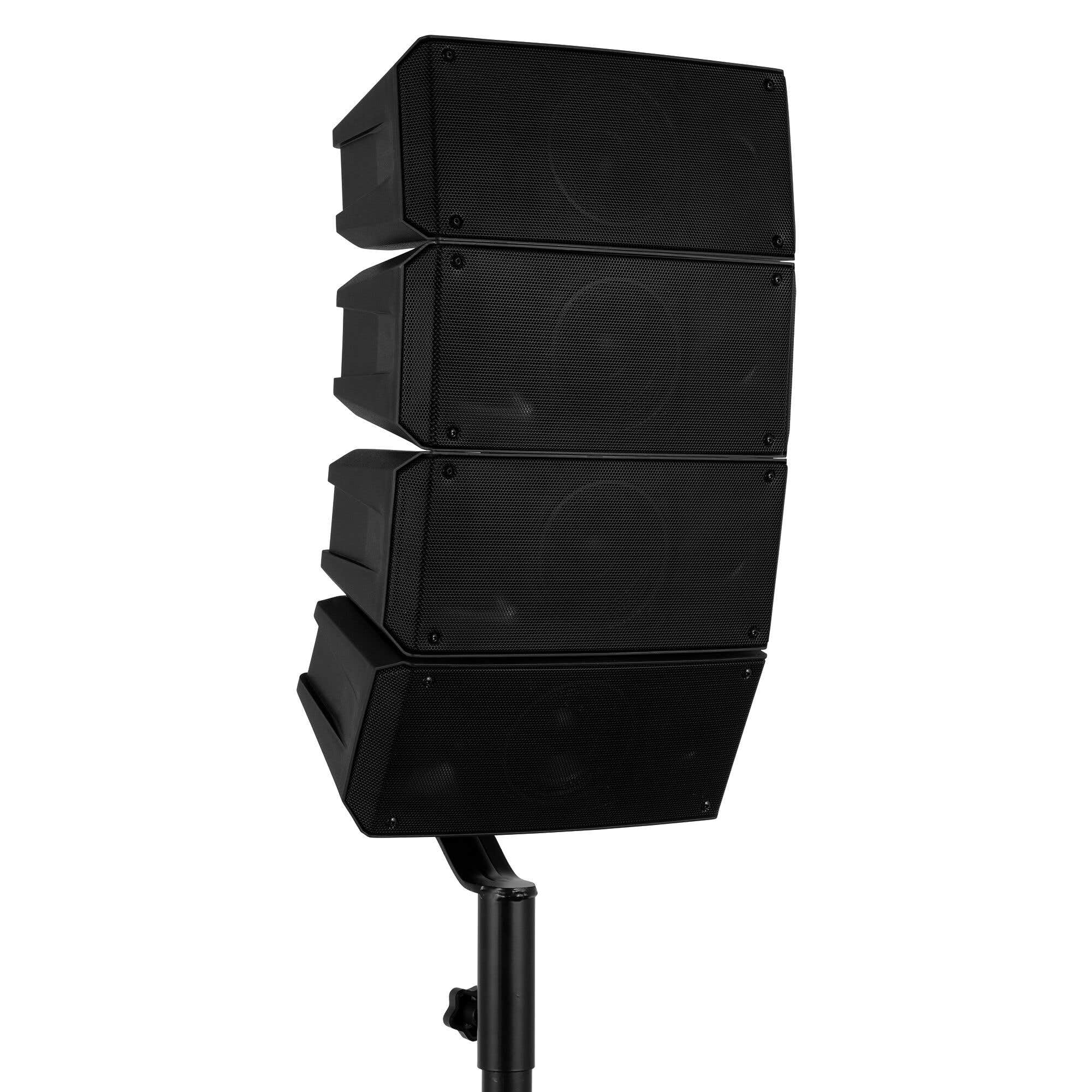 Vonyx VX915 – Sistema Line Array PA 2.1 con subwoofer Activo de 15 Pulgadas, 1400W, Bluetooth 5.0, reproducción USB, procesador DSP, Equipo Sonido DJ, Eventos, directos Profesionales