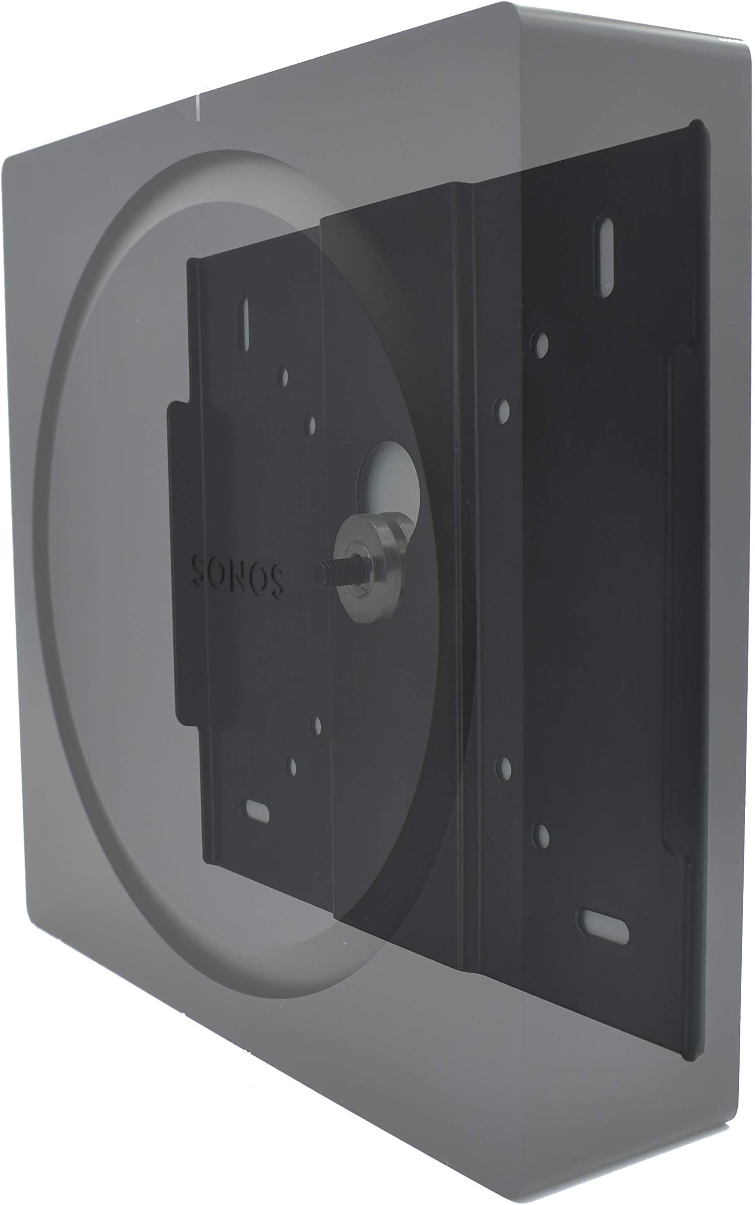 ProCustom Wall Bracket For Sonos Amp – Black | Includes Wall Fixings and Securing Bolt | Made in the UK by ProCustom (Black) (AMP-WALL, Black)