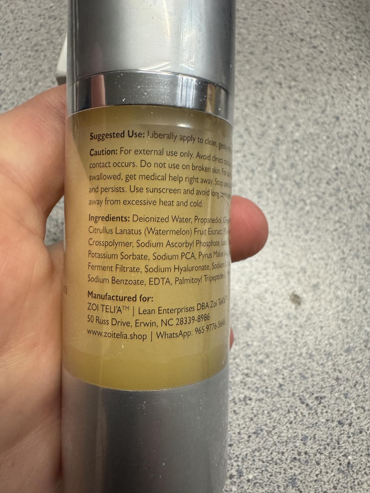 Zoi Teli'a Zoi Teli’a Glow Renew Serum with Retinol, Hyaluronic Acid & Sodium Ascorbyl Phosphate for All Skin Types - Lightweight & Hydrating Fragrance-Free Daily care with Airless Pump - 30 ml
