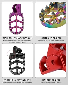 Amazon.com: JFG RACING Dirt Bike Pegs,Motorcycle Foot Pegs