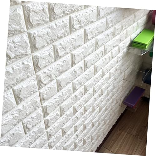 Miniatura 3 de Angoily 3 calcomanías de pared de ladrillo en D, autoadhesivas, decoración del hogar, papel tapiz de ladrillo, autoadhesivo, anticolisión, apliques