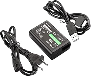 Xahpower PS Vita Charger, AC Adapter Wall Charger Compatible with Sony PlayStation Vita 1000 (Only Compatible with PSV 1000)