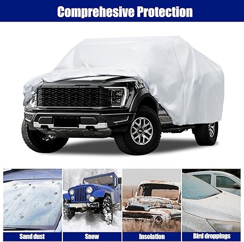 Miniatura 121 de Migaven - Funda de automóvil impermeable para todo tipo de clima, funda exterior completa para automóviles, protección contra la lluvia, sol