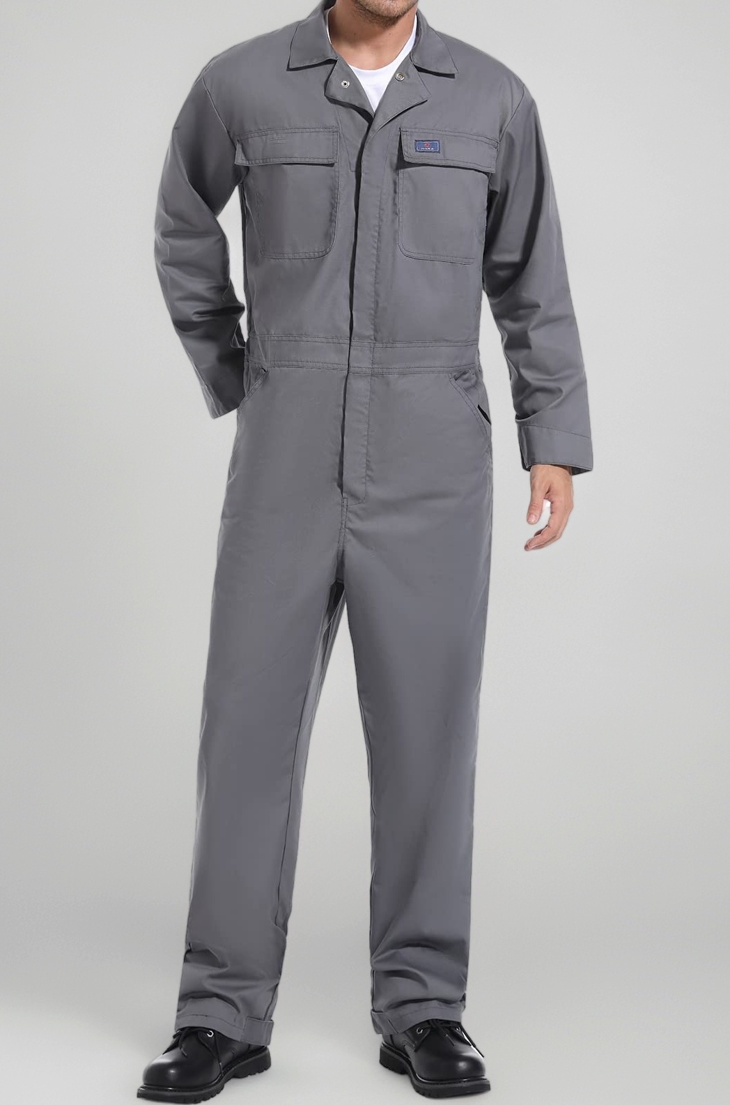 HISEA Men's Long Sleeve Coverall Big-Tall Work Jumpsuit Construction Pants