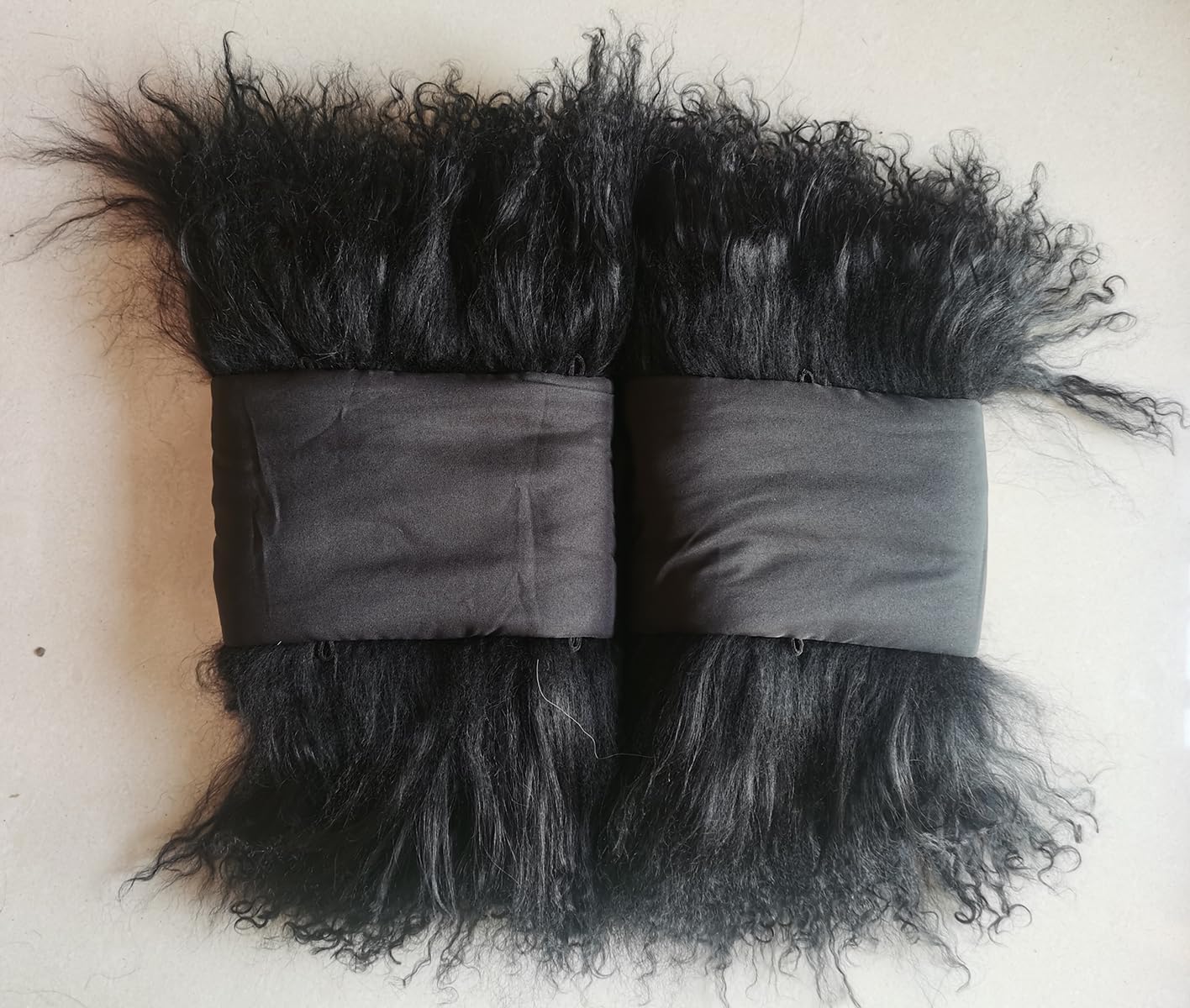 Women Real Mongolian Lamb Hair Cuffs Arm Warmer Winter Warm Sleeve Decoration for Jacket Coat