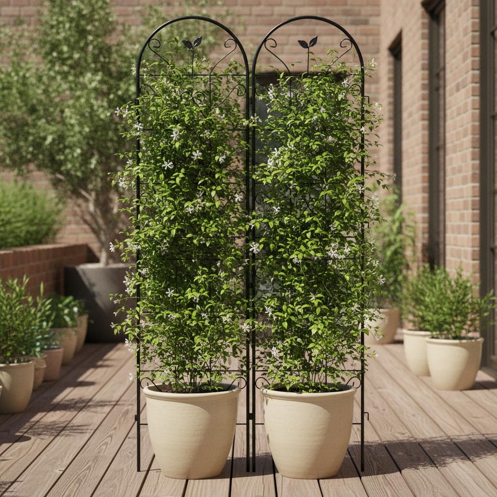 Graticcio da Giardino in Ferro, 180cm x 45cm (due pezzi)