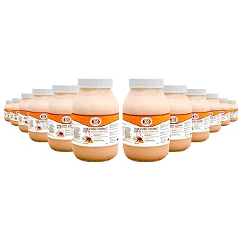 Mango Coconut Kefir Organic Raw Probiotic Drink for Gut Health & Digestion | Living Cultures, Tropical Flavor | by This Chick Is Raw Full Case