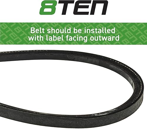 Miniatura 3 de 8TEN Correa de transmisión de borde crudo para John Deere LX173 LX176 LX178 LX186 160 180 130 245 GT242 M77988 M82734 12 "x 60"