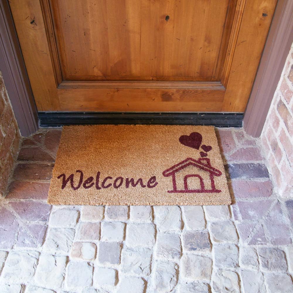Rubber-Cal "This Home is Bursting with Love – Vibrant Welcome Door Mats 15mm X 18" X 30"
