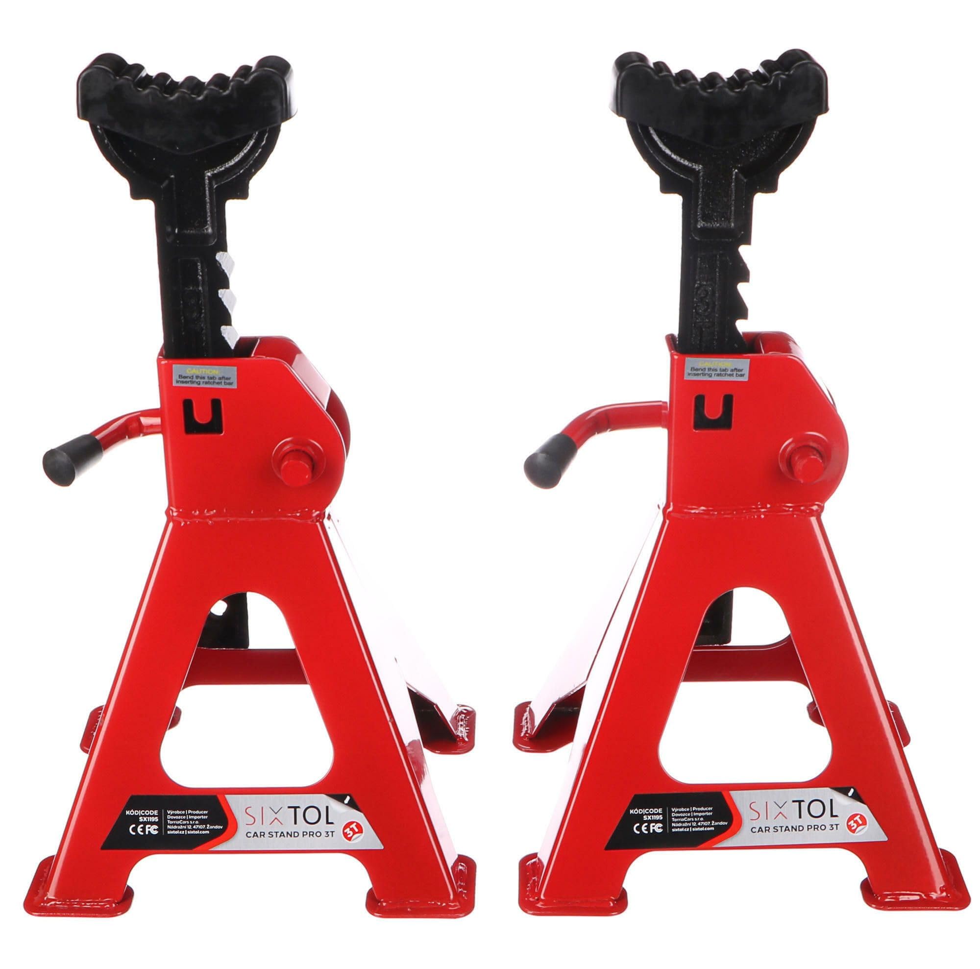 Mechanic Car Stand PRO 3T | Coppia cavalletti per Auto | Portata 3 tonnellate | Altezza Regolabile