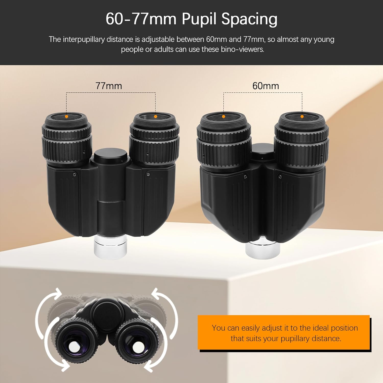 Astromania Stereo Binocular Viewer for Telescopes - Featuring an Adapted 1.25" Barrel and Two 32mm Plossl Eyepieces - Almost 3D Observing with Both Eyes and Enhance The Image Contrast