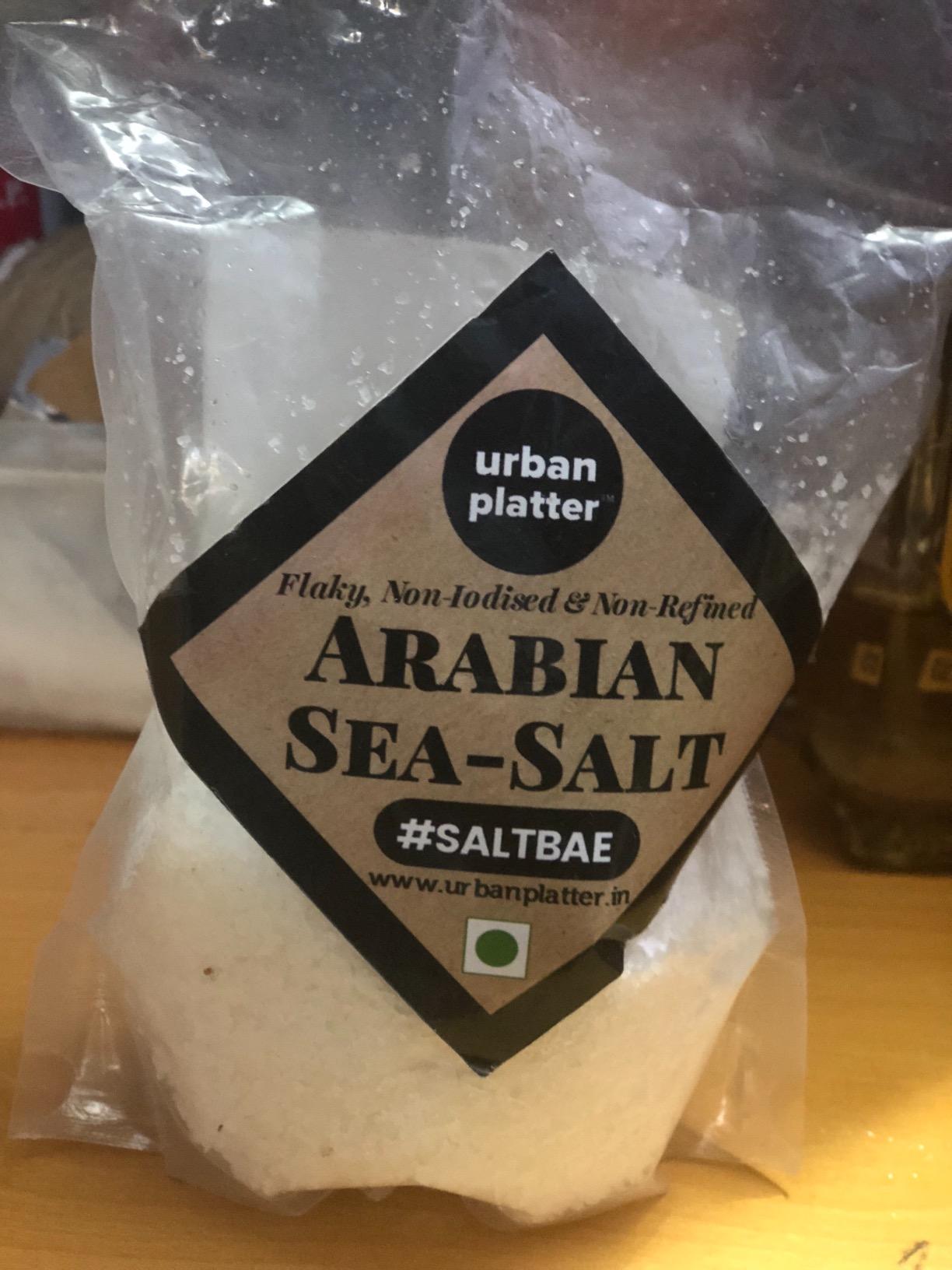 Urban Platter Arabian Sea Salt Crystals, 1Kg [Unrefined Noniodised