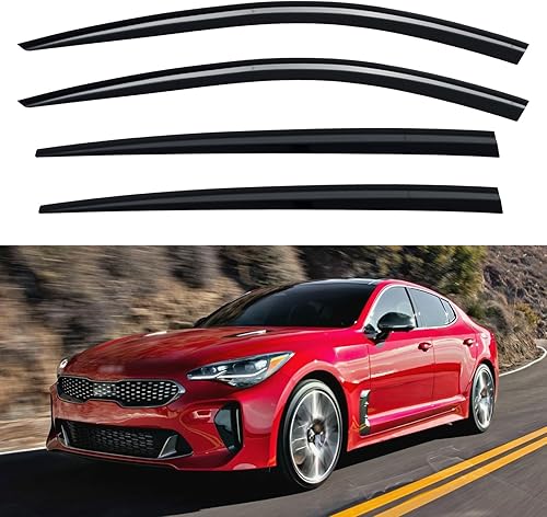 Miniatura 905 de Visores protectores de lluvia para ventana, deflectores de viento de canal exterior